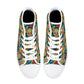 Mexican skull Calaveras day of the dead Men's High Top Canvas Shoes With Customized Tongue