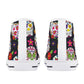 Dia de los muertos sugar skull Women's High Top Canvas Shoes With Customized Tongue