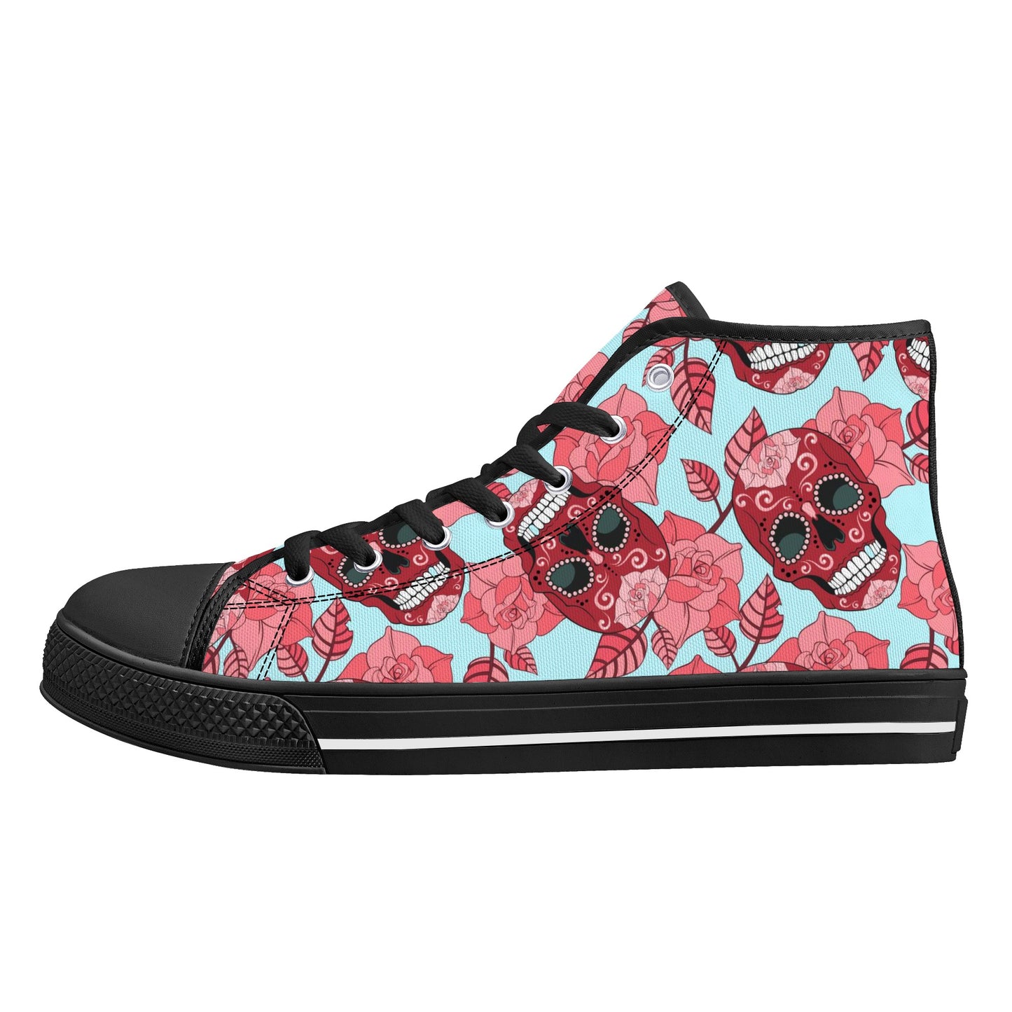 Men's High Top Canvas Shoes With Customized Tongue