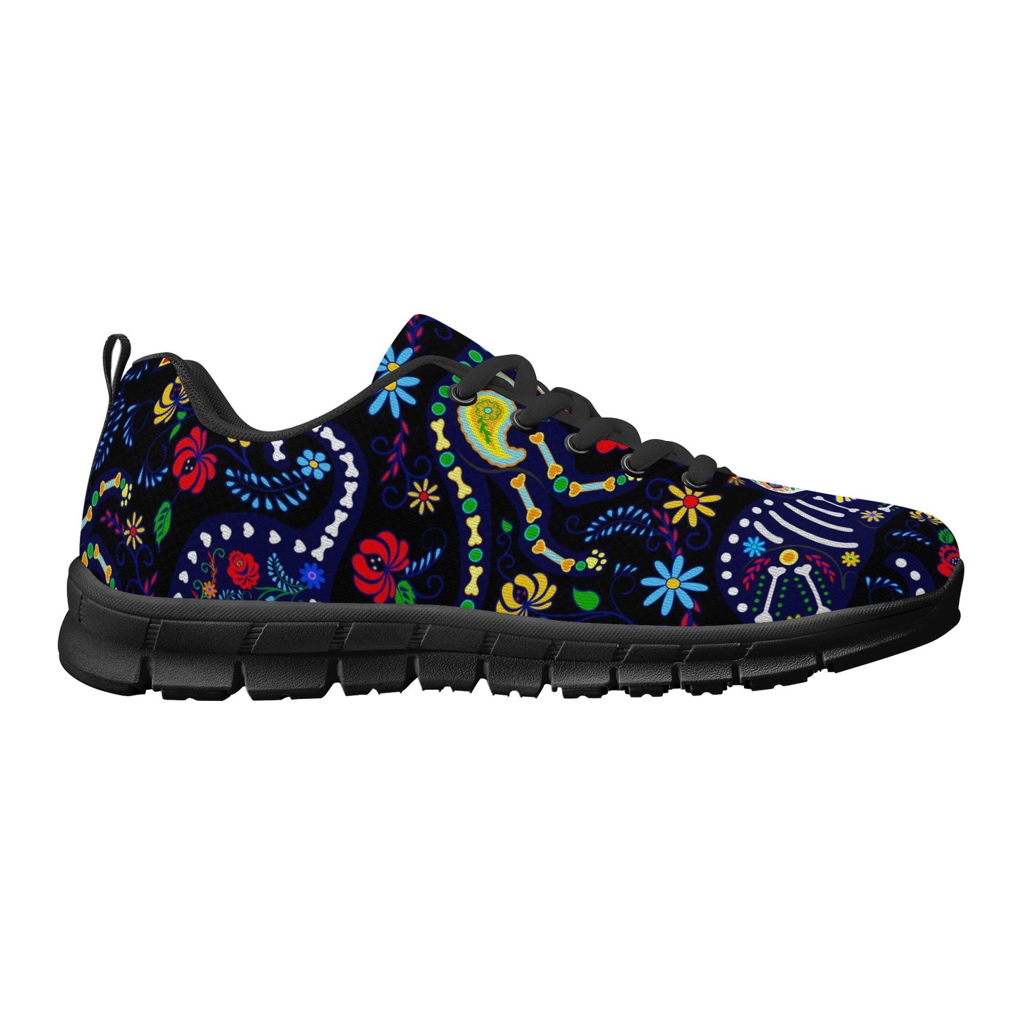 Cat sugar skull pattern Women's Running Shoes