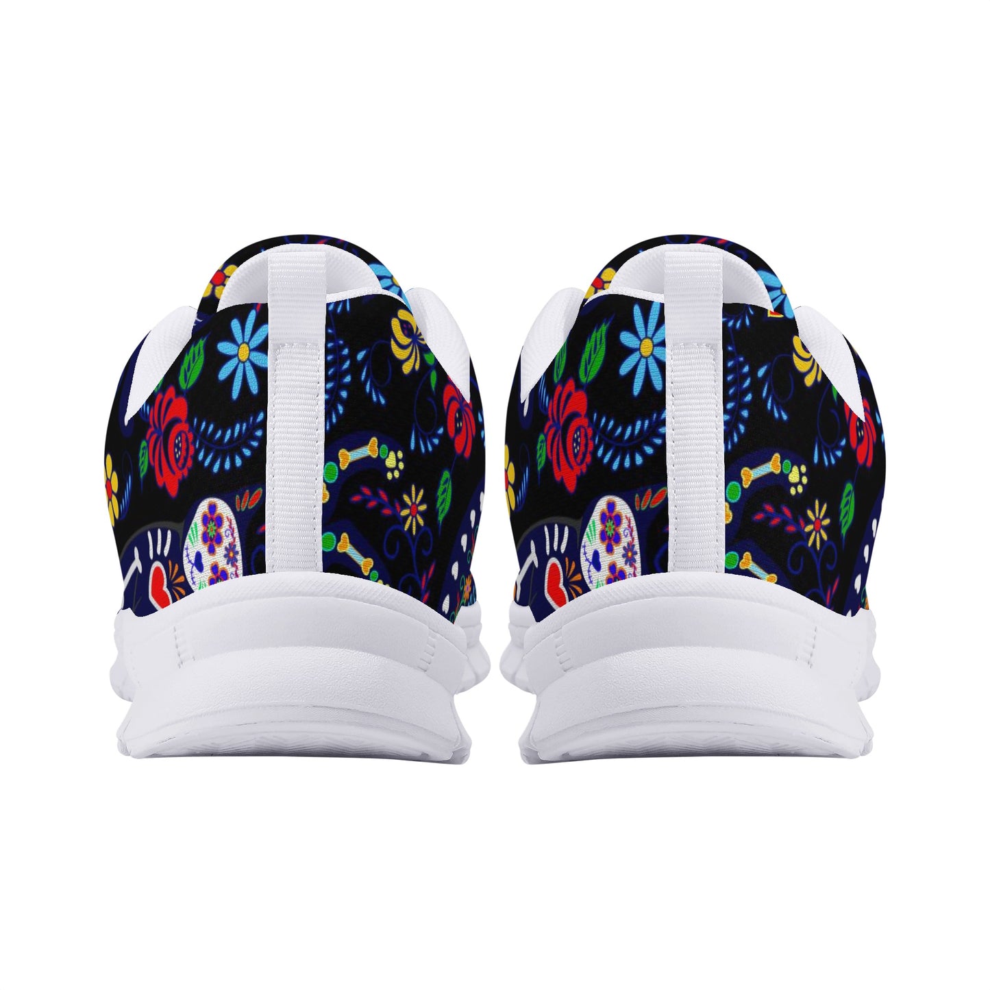 Cat sugar skull pattern Women's Running Shoes