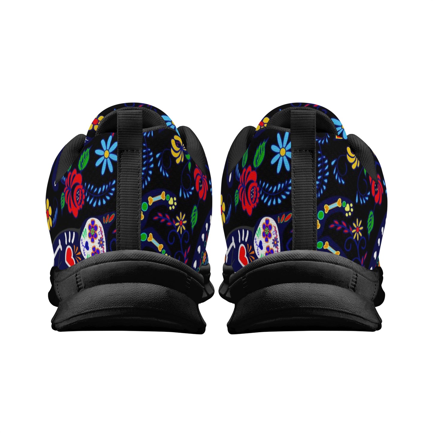 Cat sugar skull pattern Women's Running Shoes