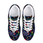 Cat sugar skull pattern Women's Running Shoes