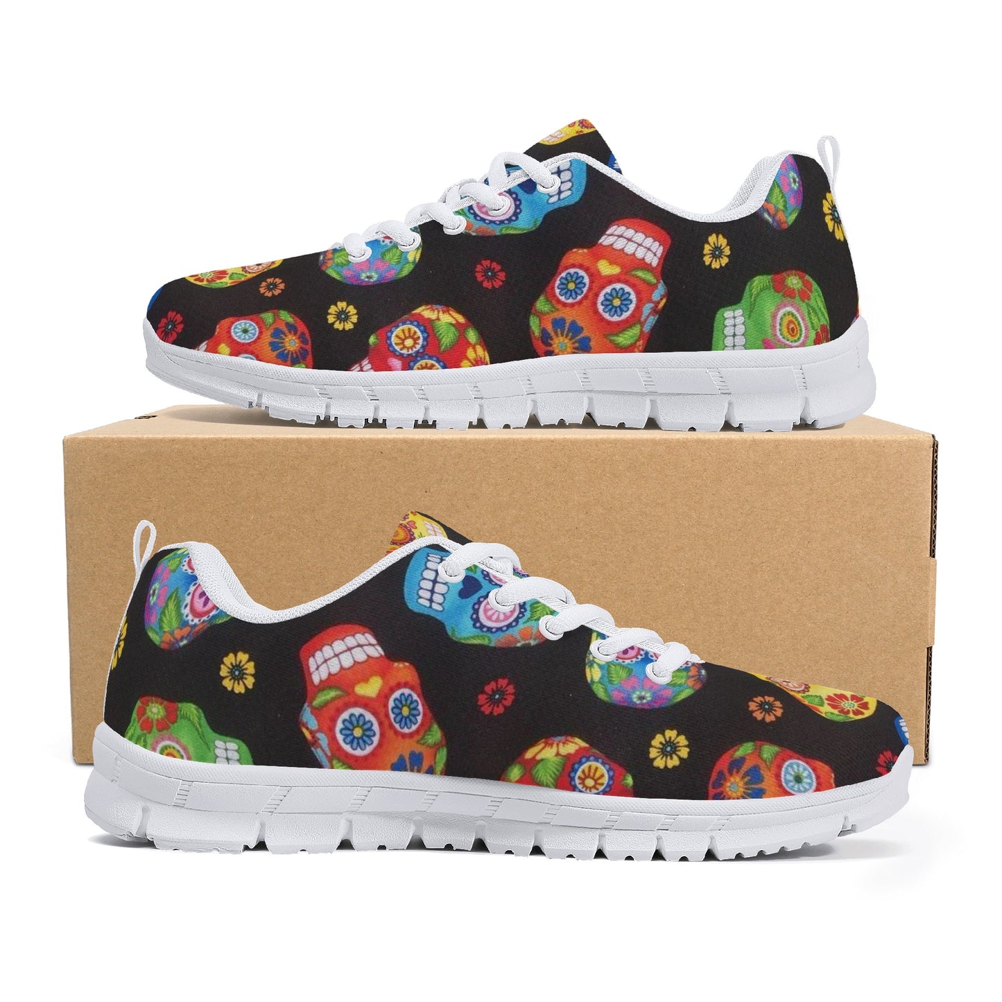 Mexican skull Cinco de mayo sugar skull CalaverasWomen's Running Shoes