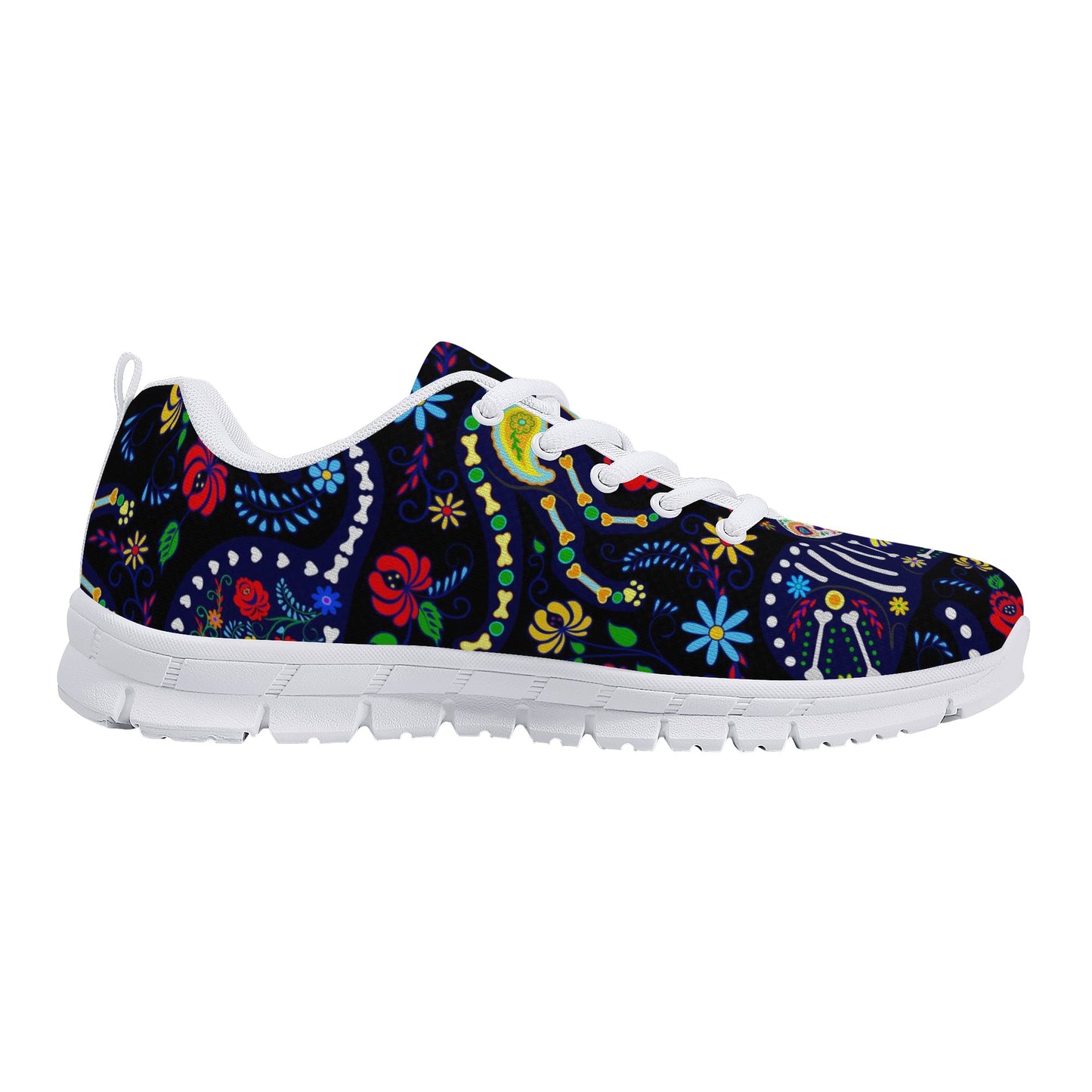 Cat sugar skull pattern Women's Running Shoes