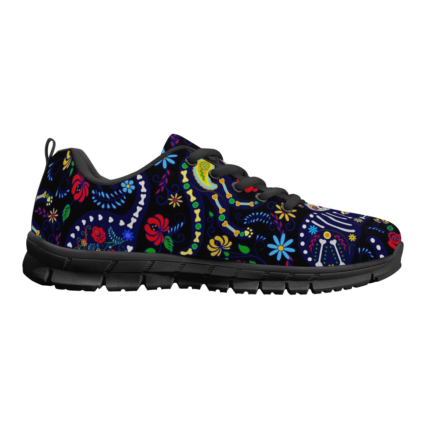 Cat sugar skull pattern Women's Running Shoes