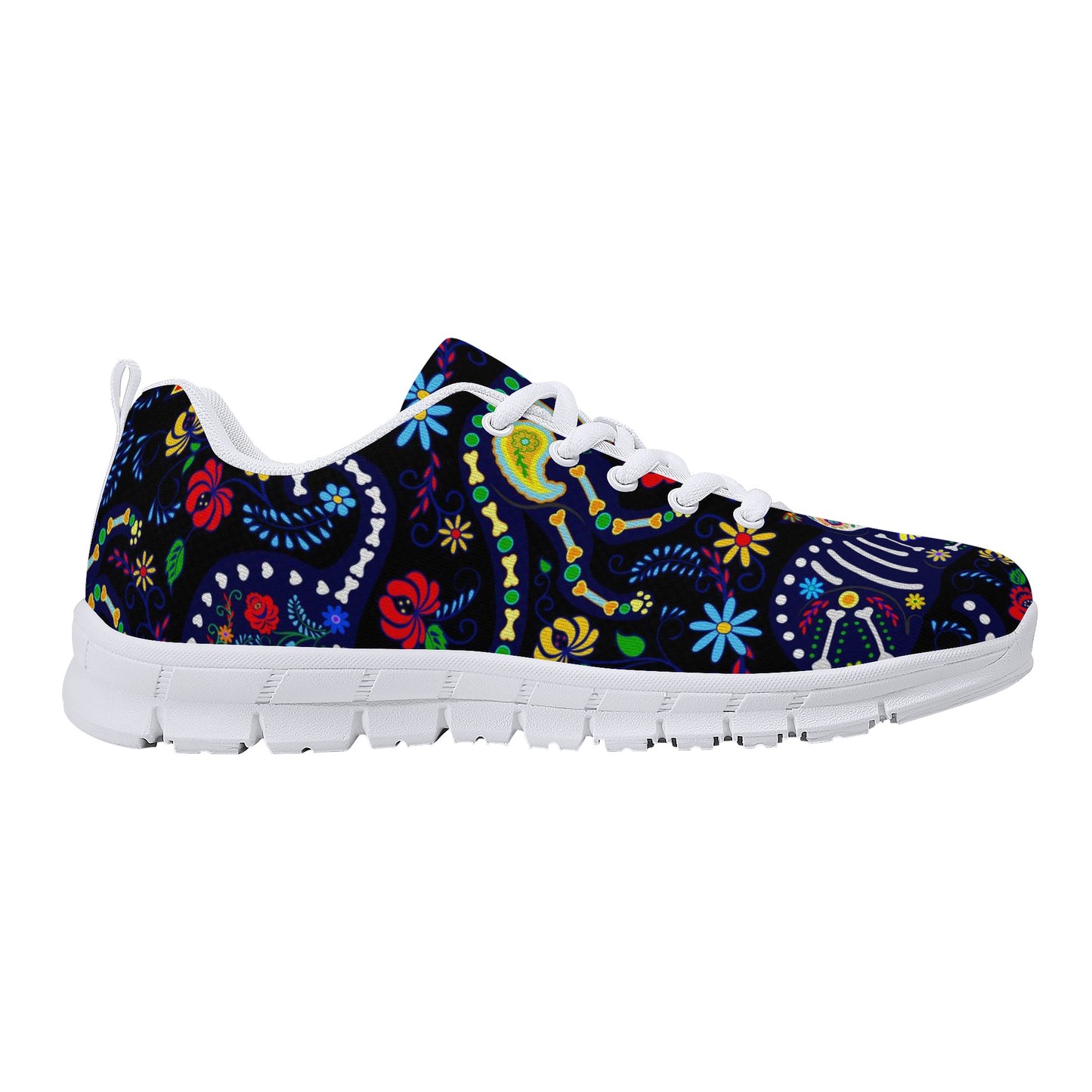 Cat sugar skull pattern Women's Running Shoes