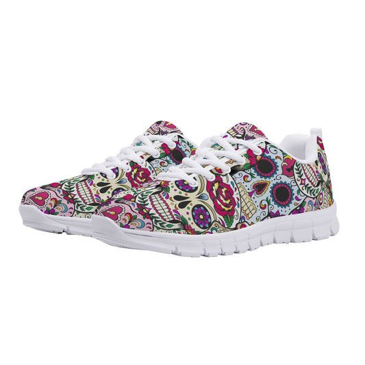 Day of the dead gothic skull Women's Running Shoes