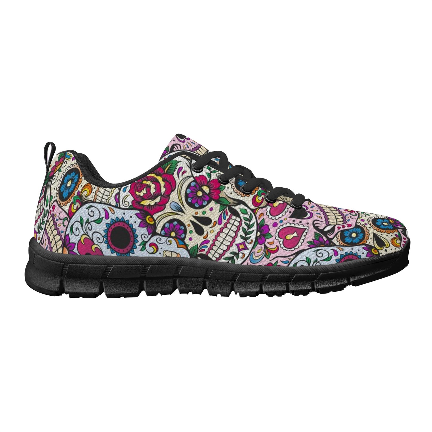 Day of the dead gothic skull Women's Running Shoes