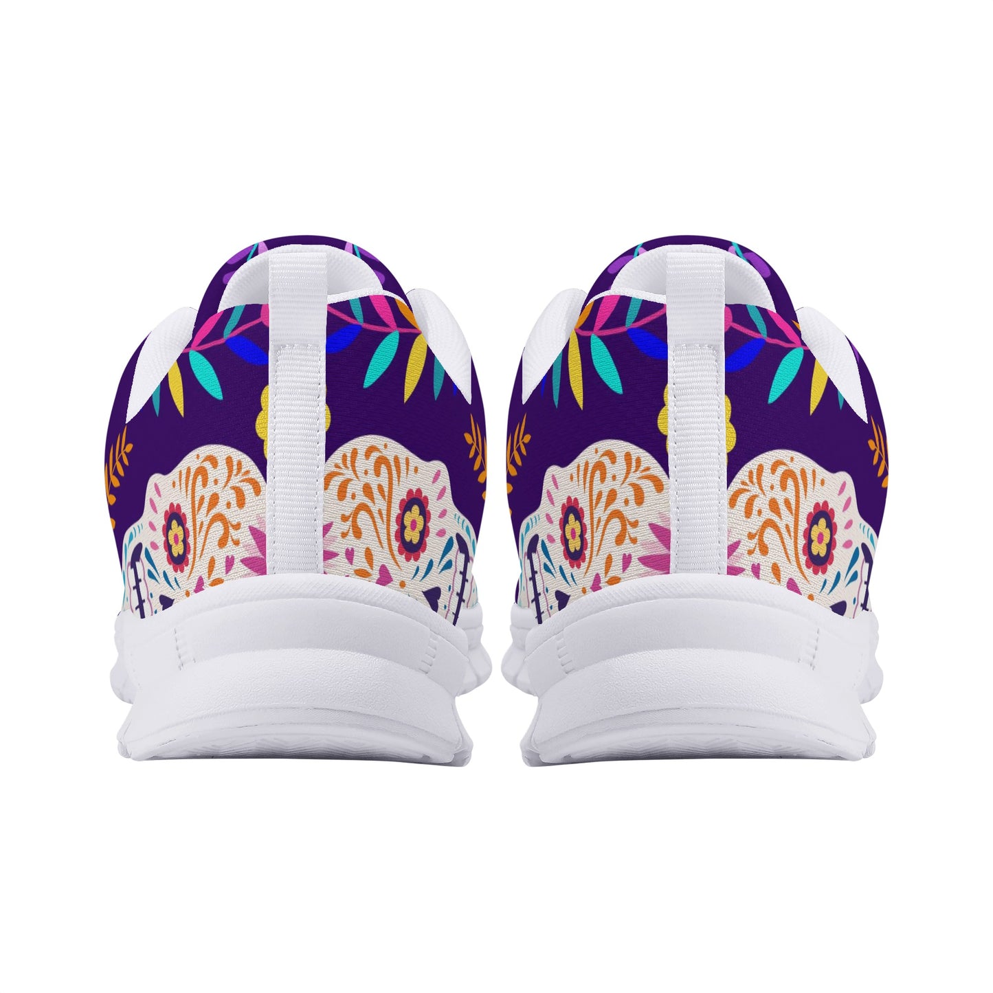 Rose skull floral sugar skull Women's Running Shoes