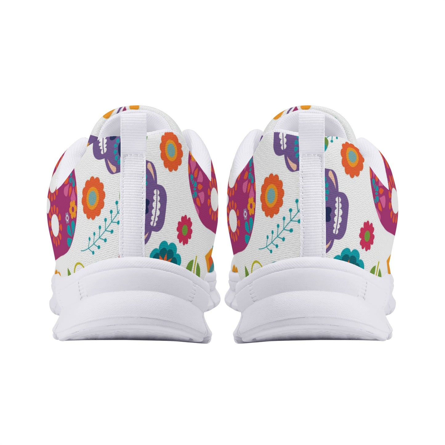 Sugar skull skeleton Halloween Women's Running Shoes