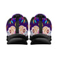 Rose skull floral sugar skull Women's Running Shoes