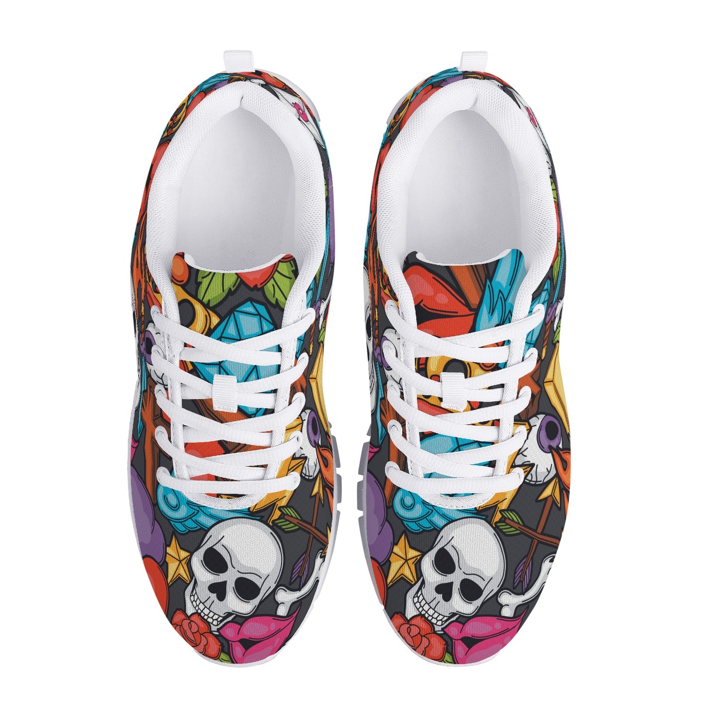 Gothic Halloween pattern Women's Running Shoes