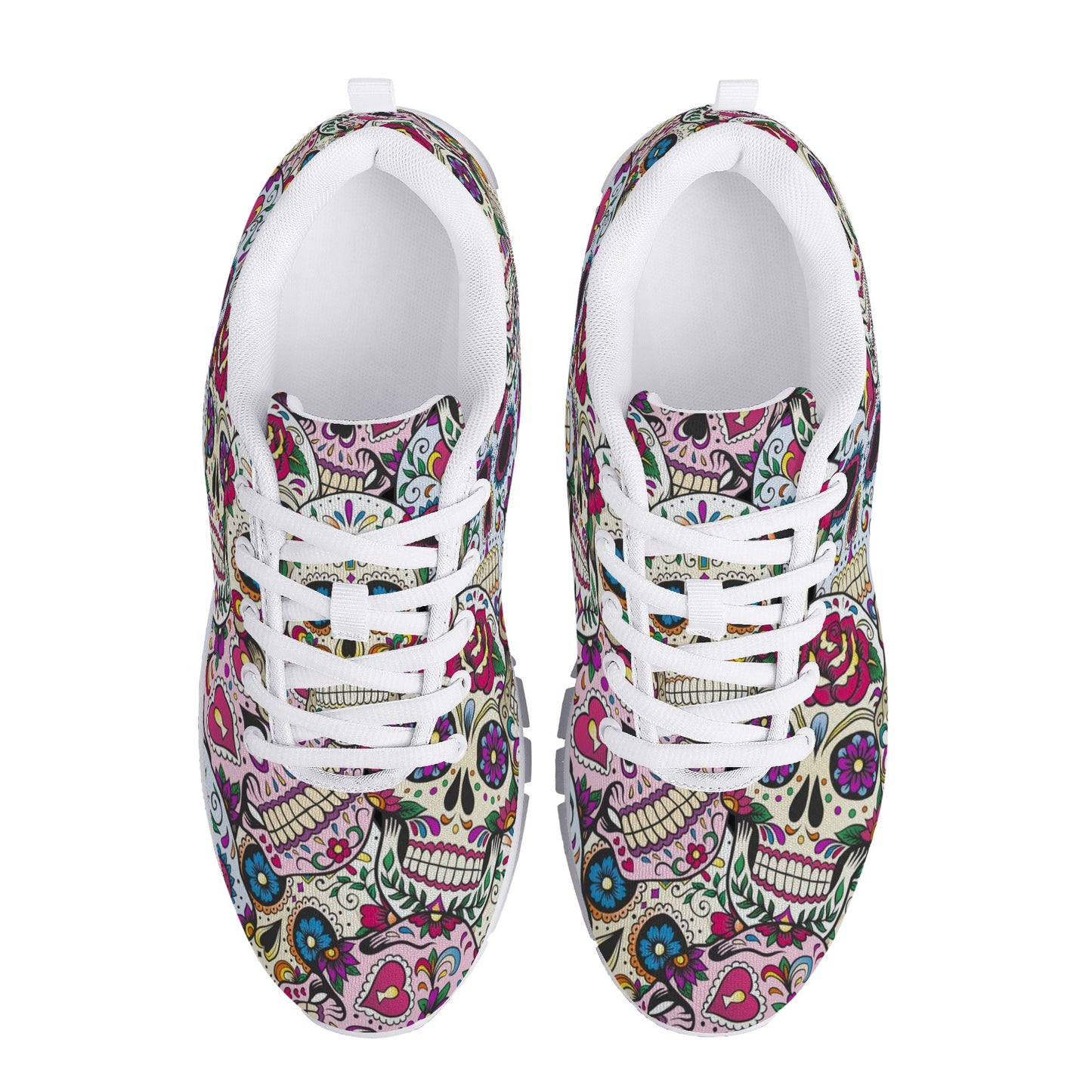 Day of the dead gothic skull Women's Running Shoes