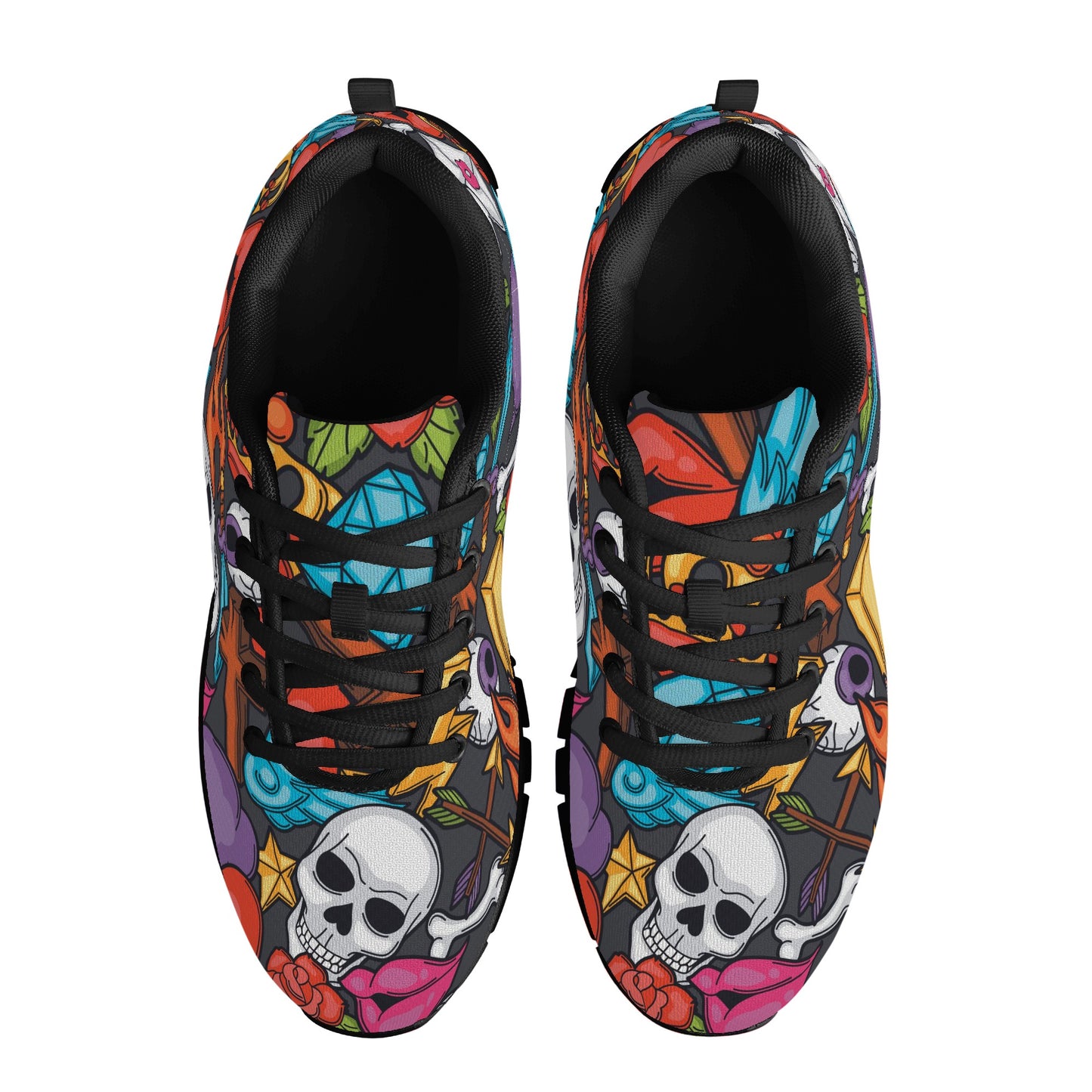 Gothic Halloween pattern Women's Running Shoes