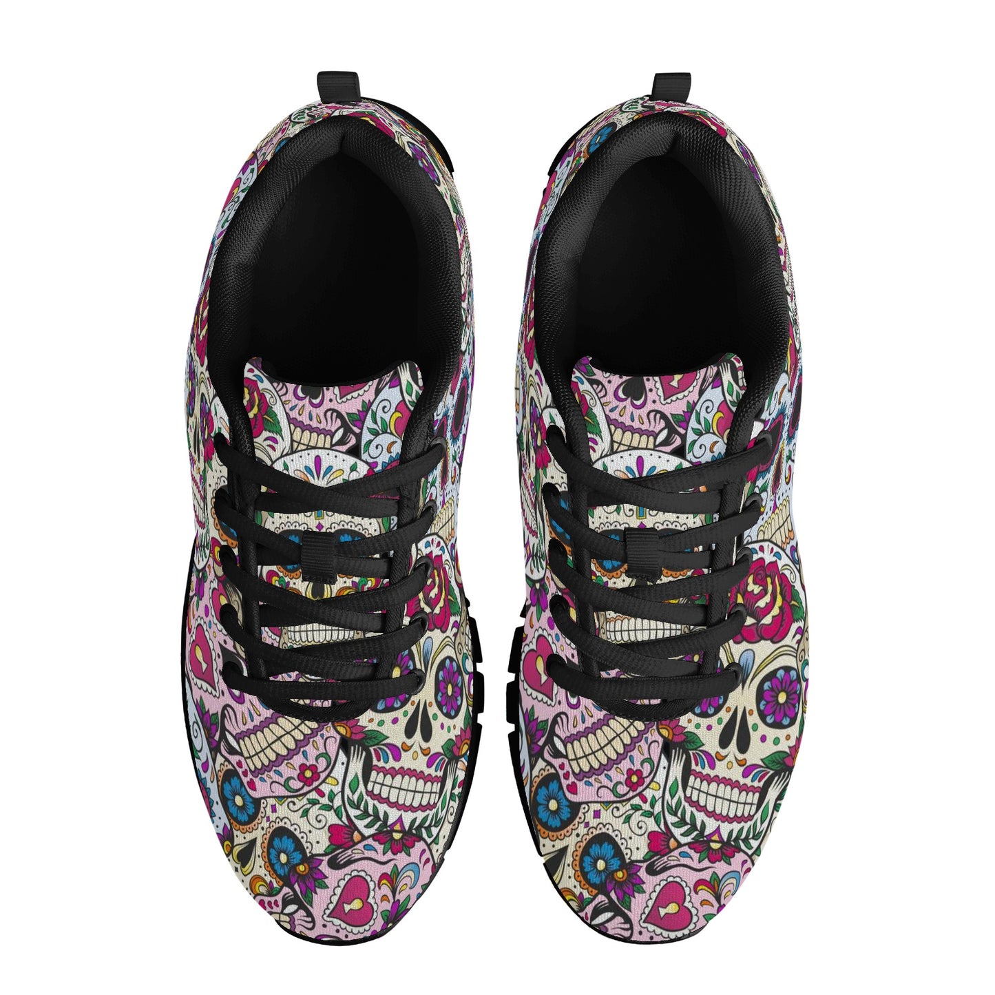 Day of the dead gothic skull Women's Running Shoes