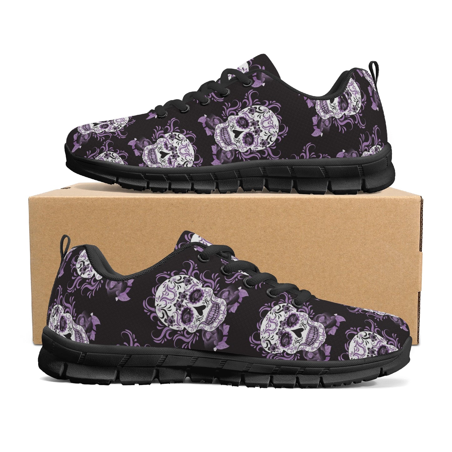 Day of the dead candy skull calaveras Women's Running Shoes