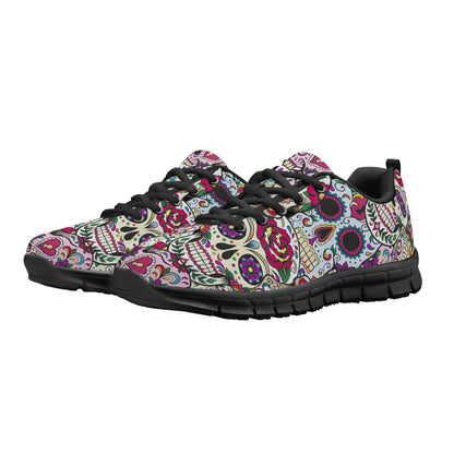 Day of the dead gothic skull Women's Running Shoes