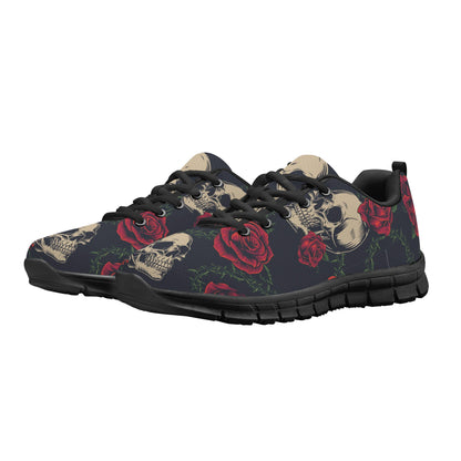 Floral skeleton Halloween grim reaper floral Women's Running Shoes