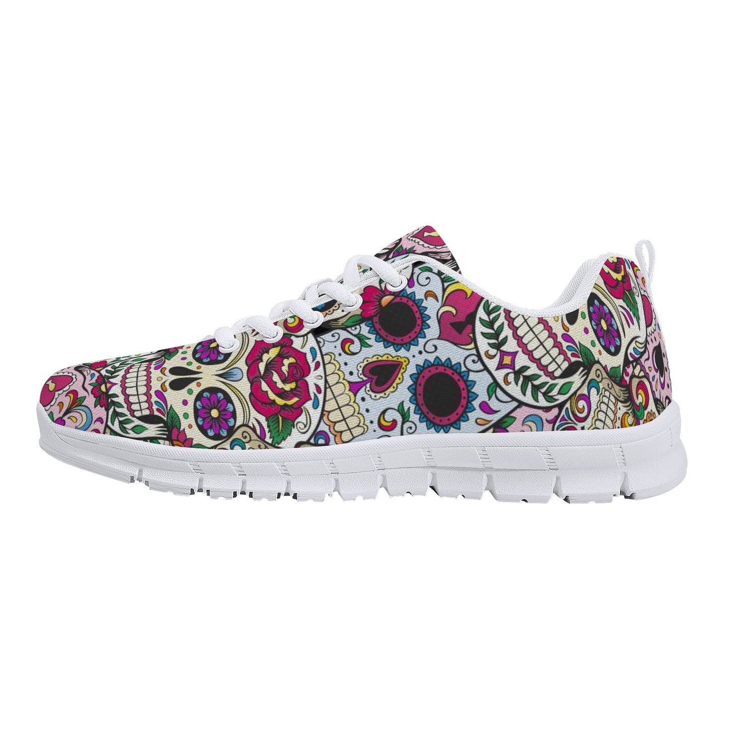 Day of the dead gothic skull Women's Running Shoes