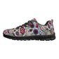 Day of the dead gothic skull Women's Running Shoes