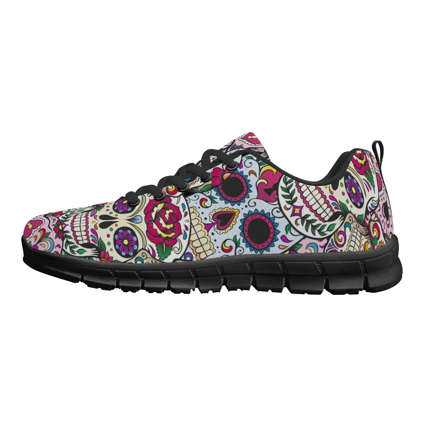 Day of the dead gothic skull Women's Running Shoes