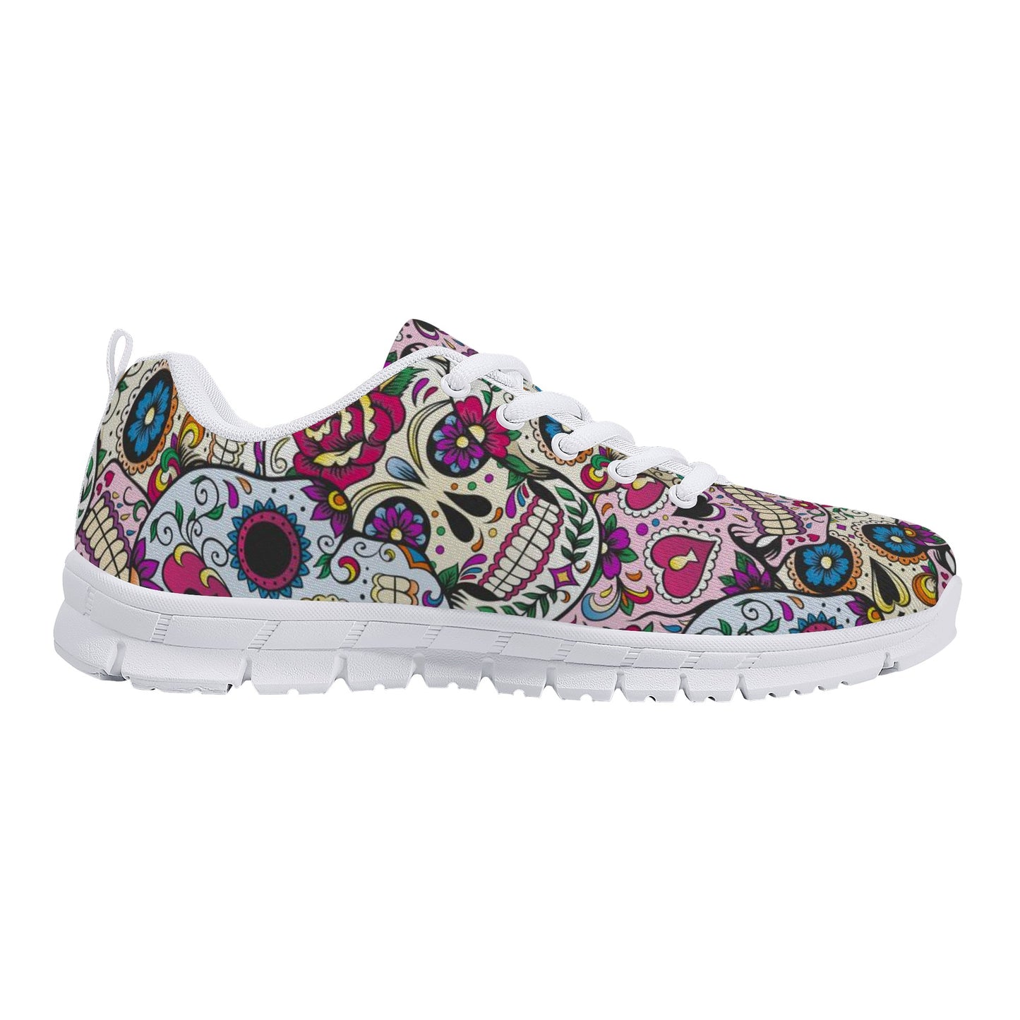 Day of the dead gothic skull Women's Running Shoes