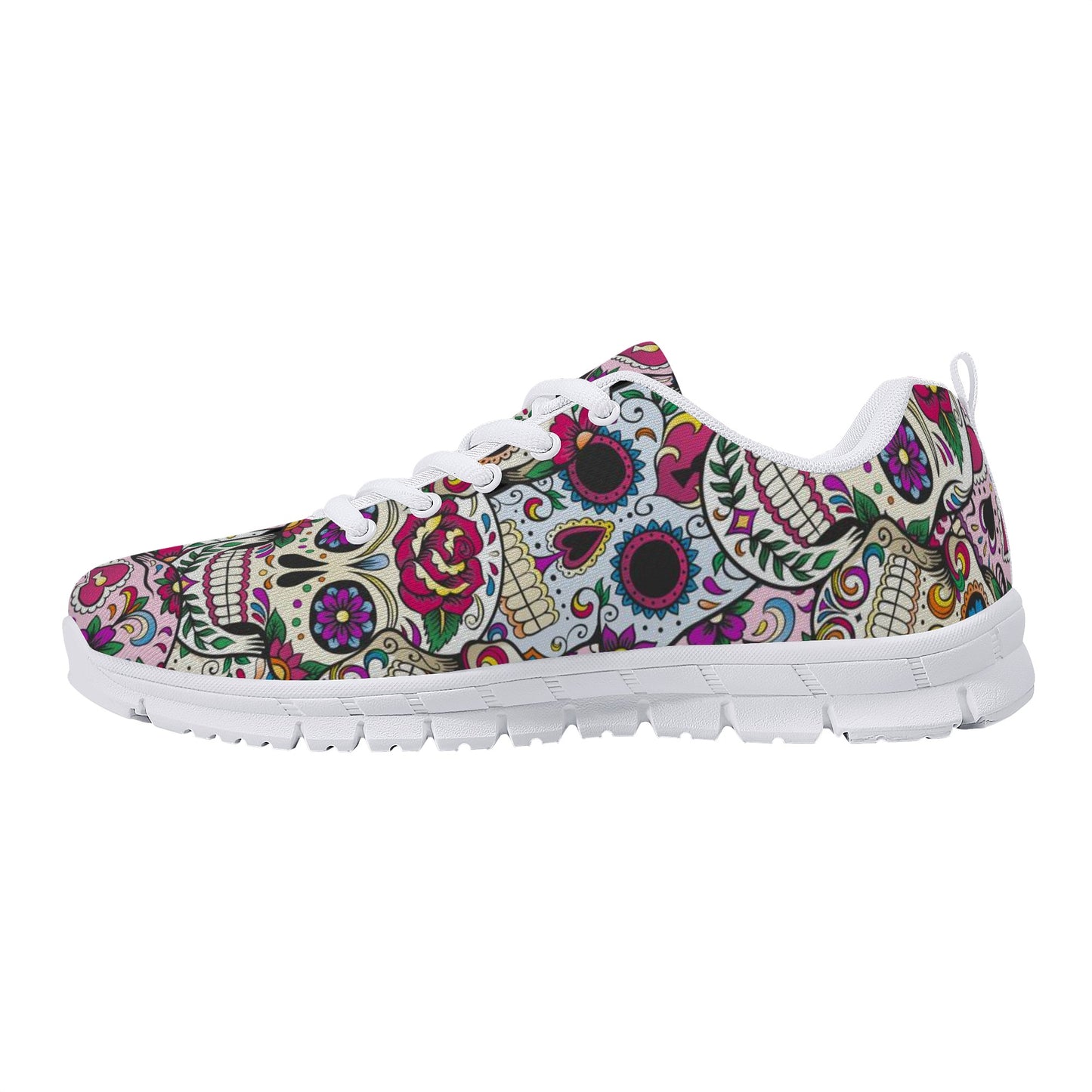 Day of the dead gothic skull Women's Running Shoes