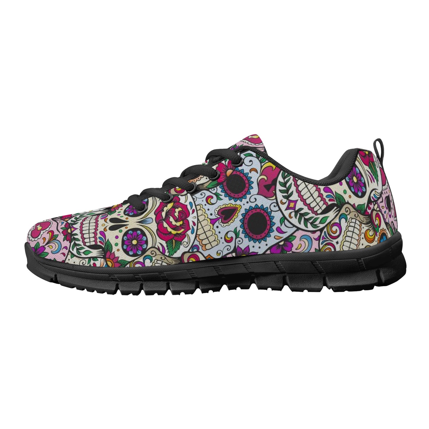 Day of the dead gothic skull Women's Running Shoes