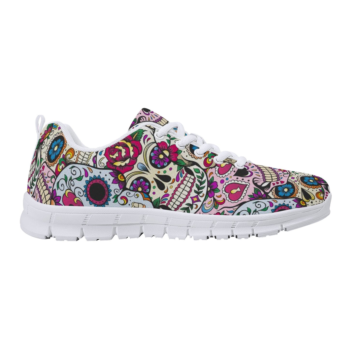 Day of the dead gothic skull Women's Running Shoes