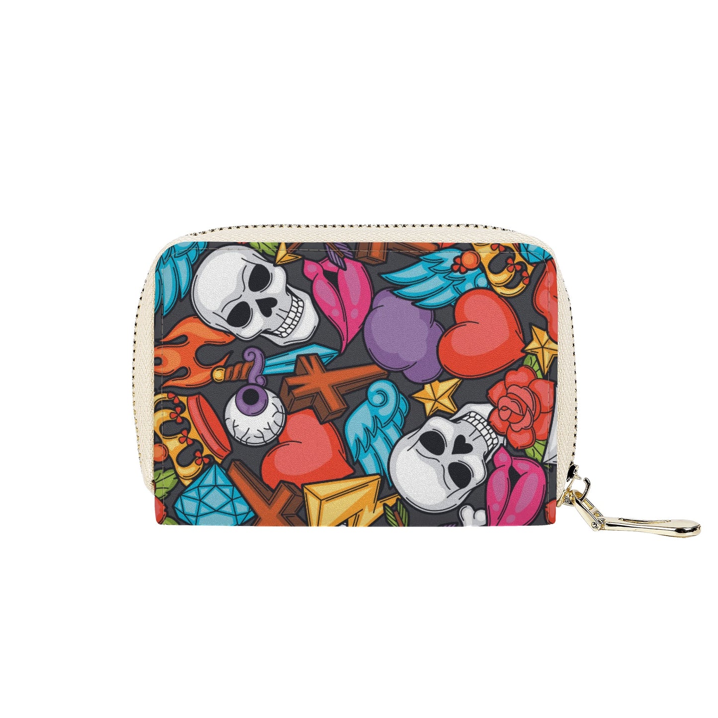 Halloween pattern Zipper Card Holder