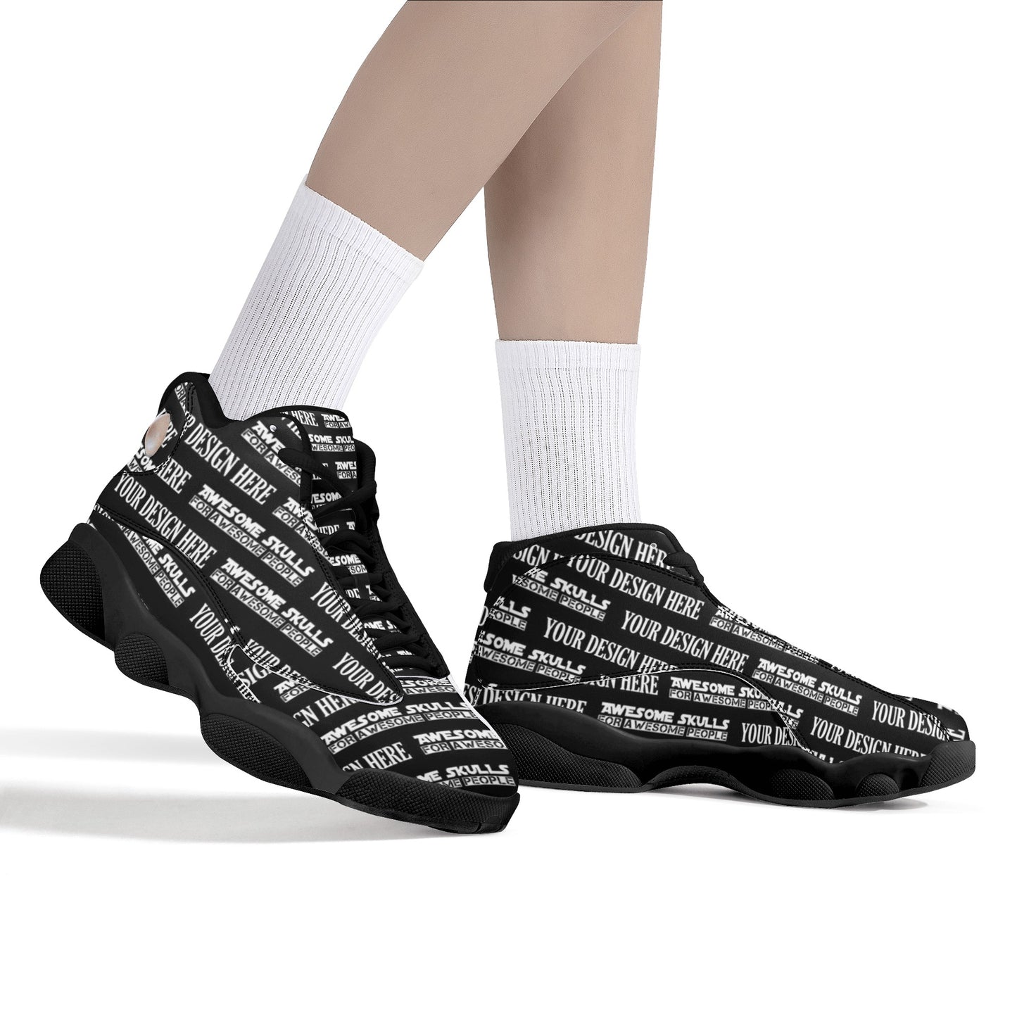 Women's Black Soles Basketball Shoes