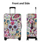 Sugar skull pattern day of the dead Polyester Luggage Cover