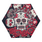 Rose Floral sugar skull pattern Fully Auto Open & Close Umbrella Printing Outside