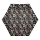 Dia de los muertos sugar skull pattern Fully Auto Open & Close Umbrella Printing Outside