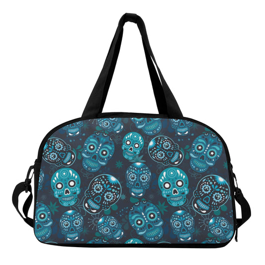 Sugar skull gothic skull Travel Luggage Bag