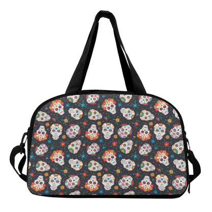 Sugar skull floral pattern candy skull Travel Luggage Bag