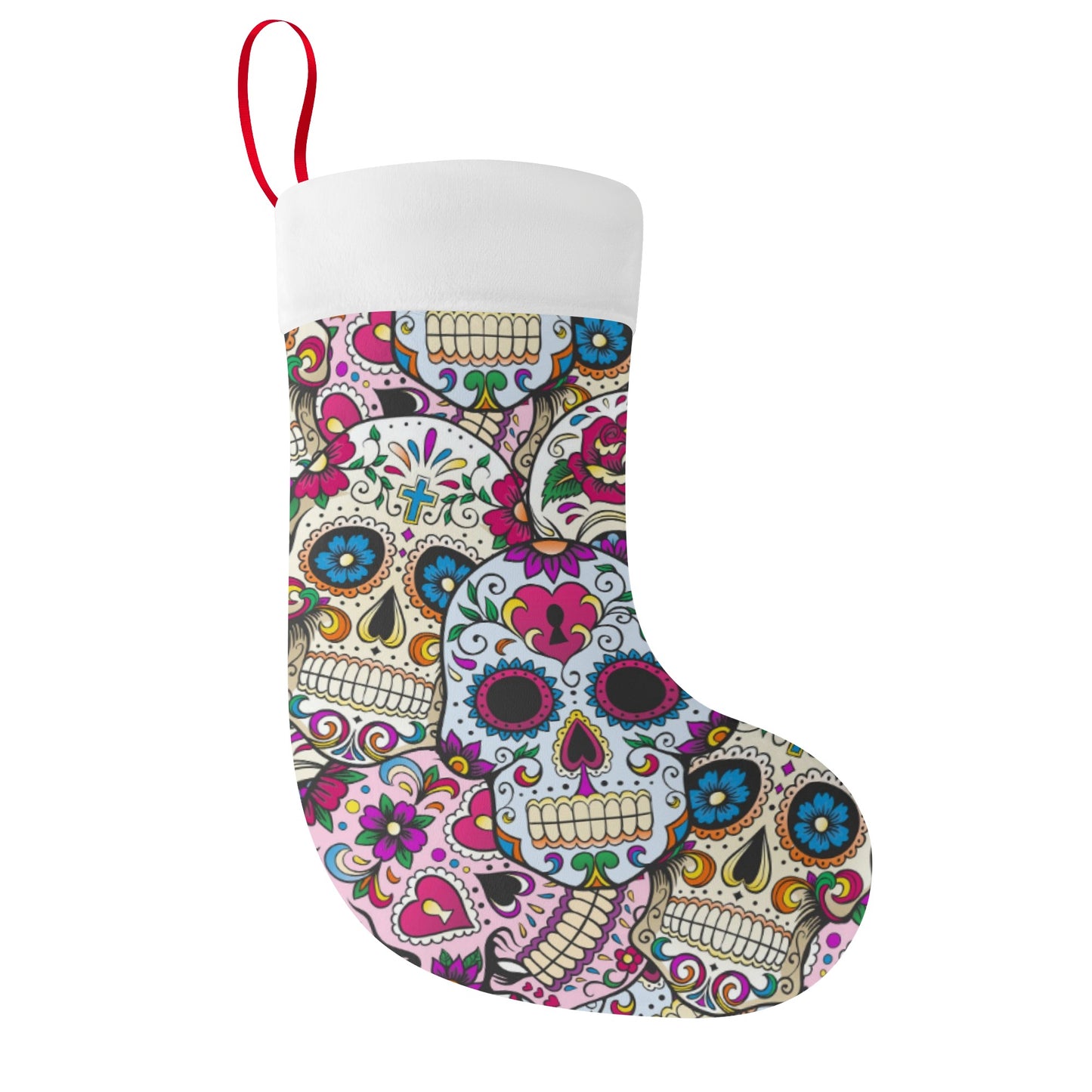 Day of the dead sugar skull Custom Christmas Stockings