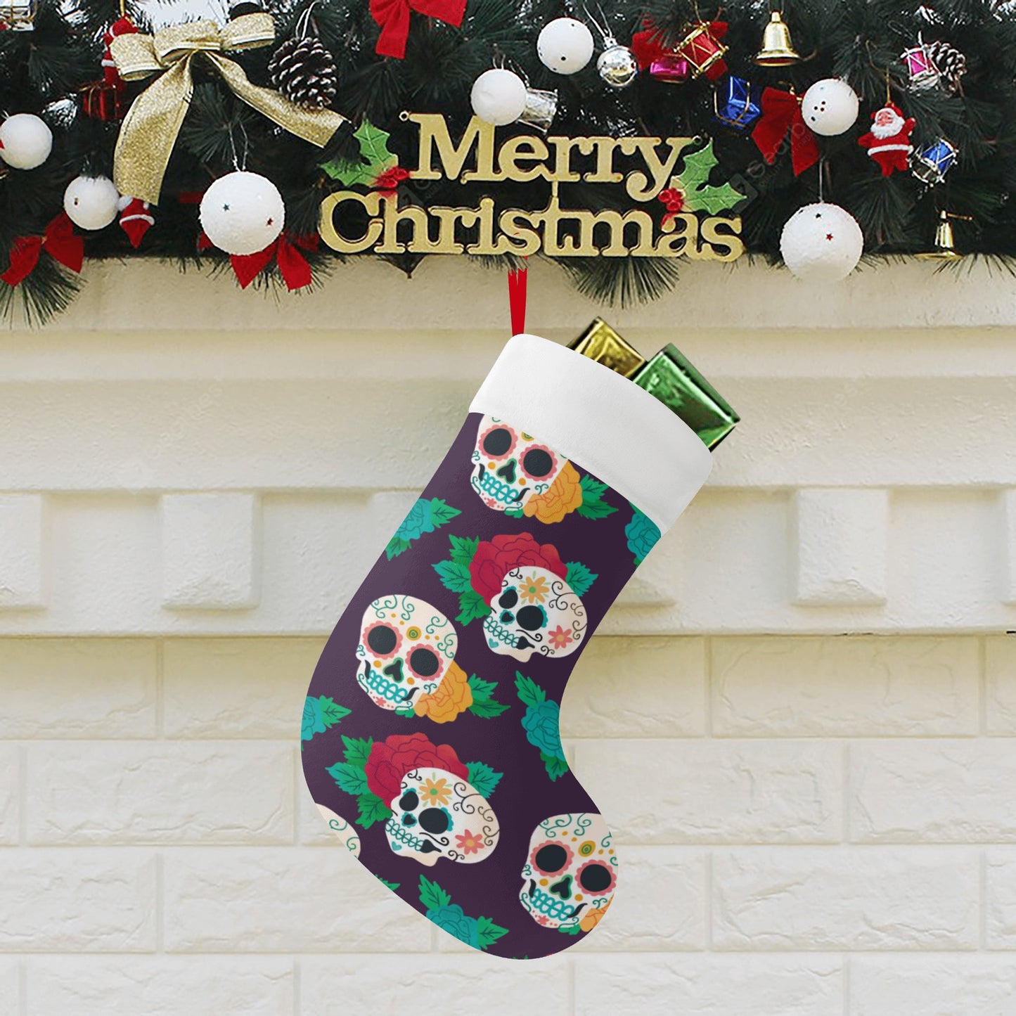 Sugar skull Custom Christmas Stockings