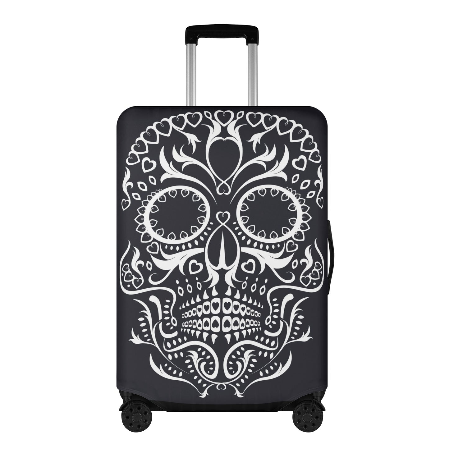 Day of the dead mexican skull suitcase cover Polyester Luggage Cover