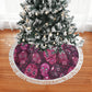 Sugar skull day of the dead Fringed Christmas Tree Skirts