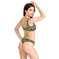 Floral day of the dead Women's Bow Front Bikinis Swimsuit