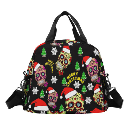 Sugar skull merry christmas Over Printing Lunch Bag