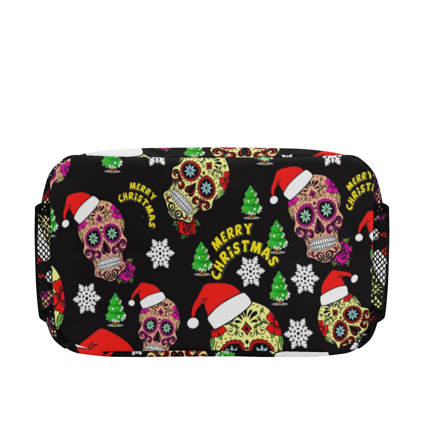 Sugar skull merry christmas Over Printing Lunch Bag