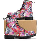 Sugar skull day of the dead pattern Women's Leather Boots