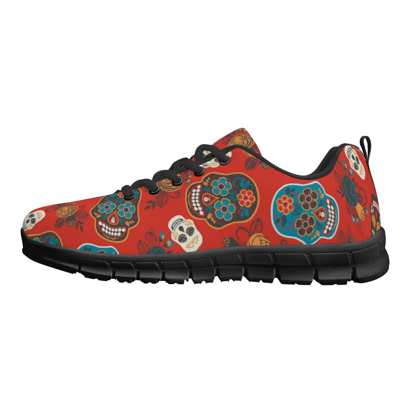 Sugar skull day of the dead pattern Women's Running Shoes