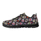 Sugar skull day of the dead pattern Women's Running Shoes