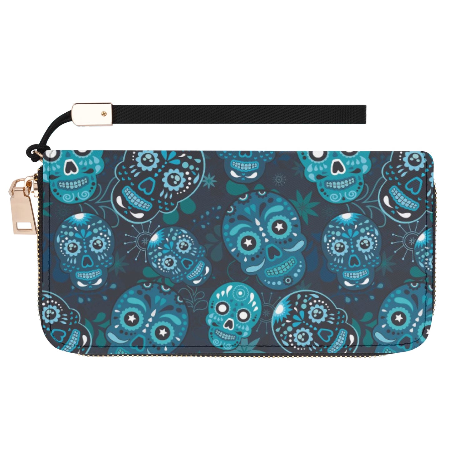 Sugar skull day of the dead Halloween gothic Casual Clutch Wallet