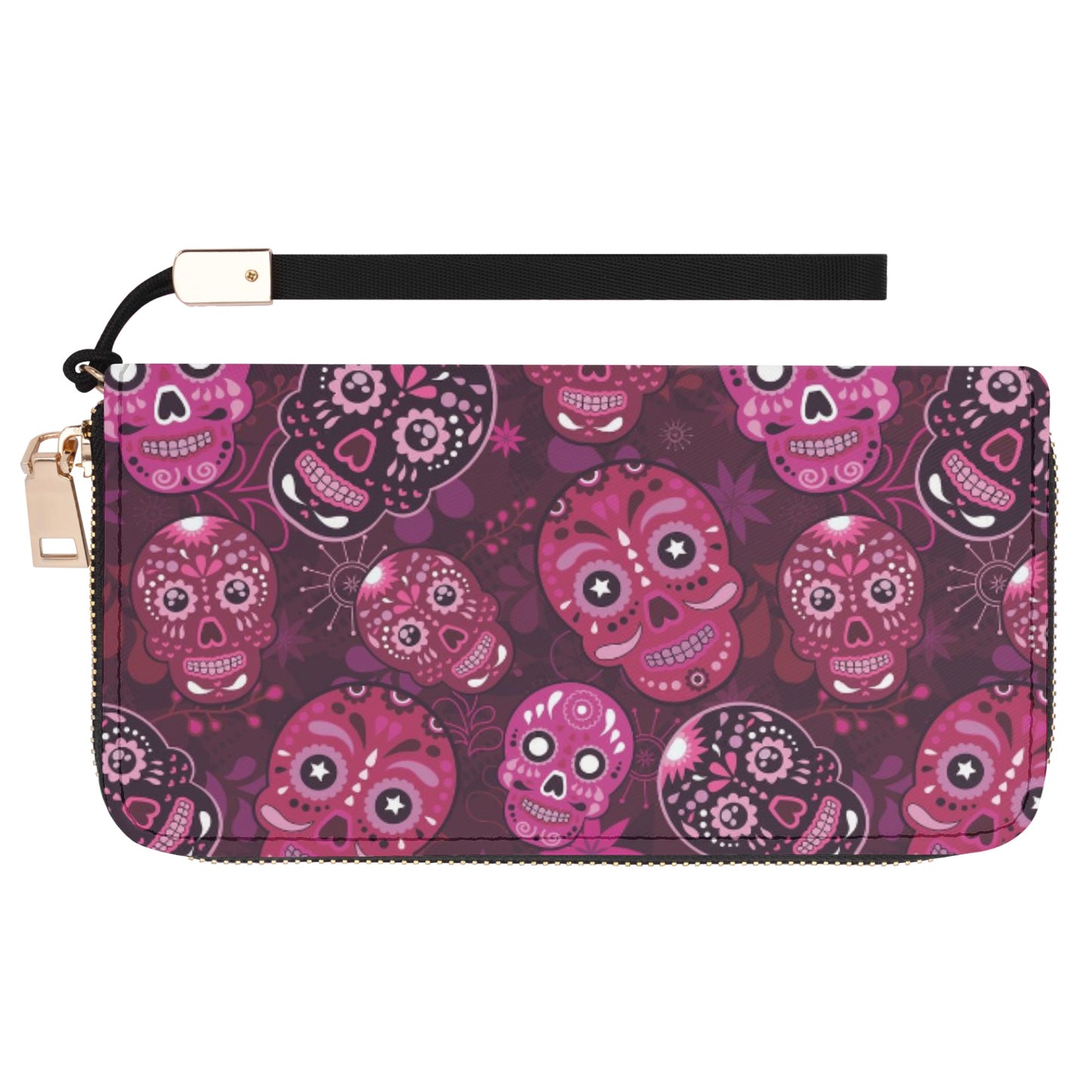 Sugar skull day of the dead gothic Halloweeen Casual Clutch Wallet