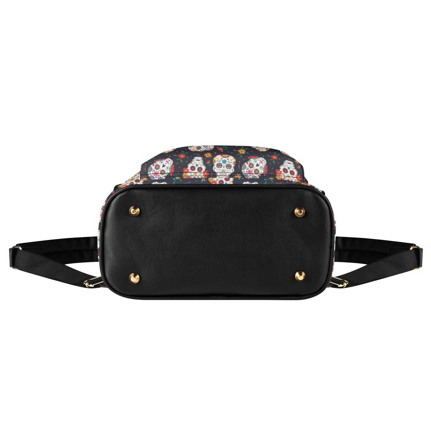 Day of the dead sugar skull Women's Casual PU Backpack